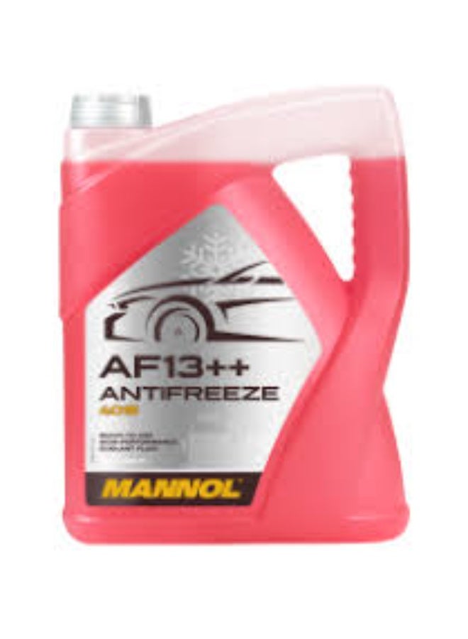 MANNOL 5L Coolant Antifreeze G12+ Red Ready Mixed -30°C
